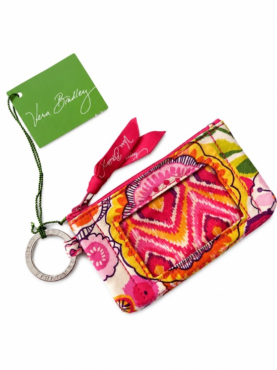 vera bradley Accessories - NWT Vera Bradley keychain zip ID case 0023 pink orange wallet clementine
